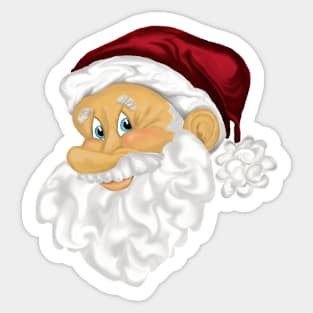 Happy Santa Sticker